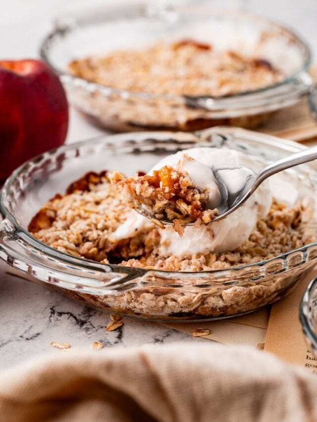 Vegan Peach Lavender Crisp