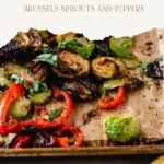 Whole 30 Brussels sprouts with Peppers pinterest pin