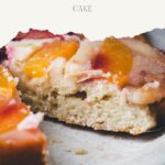 pinterest pin for stone fruit upside cake