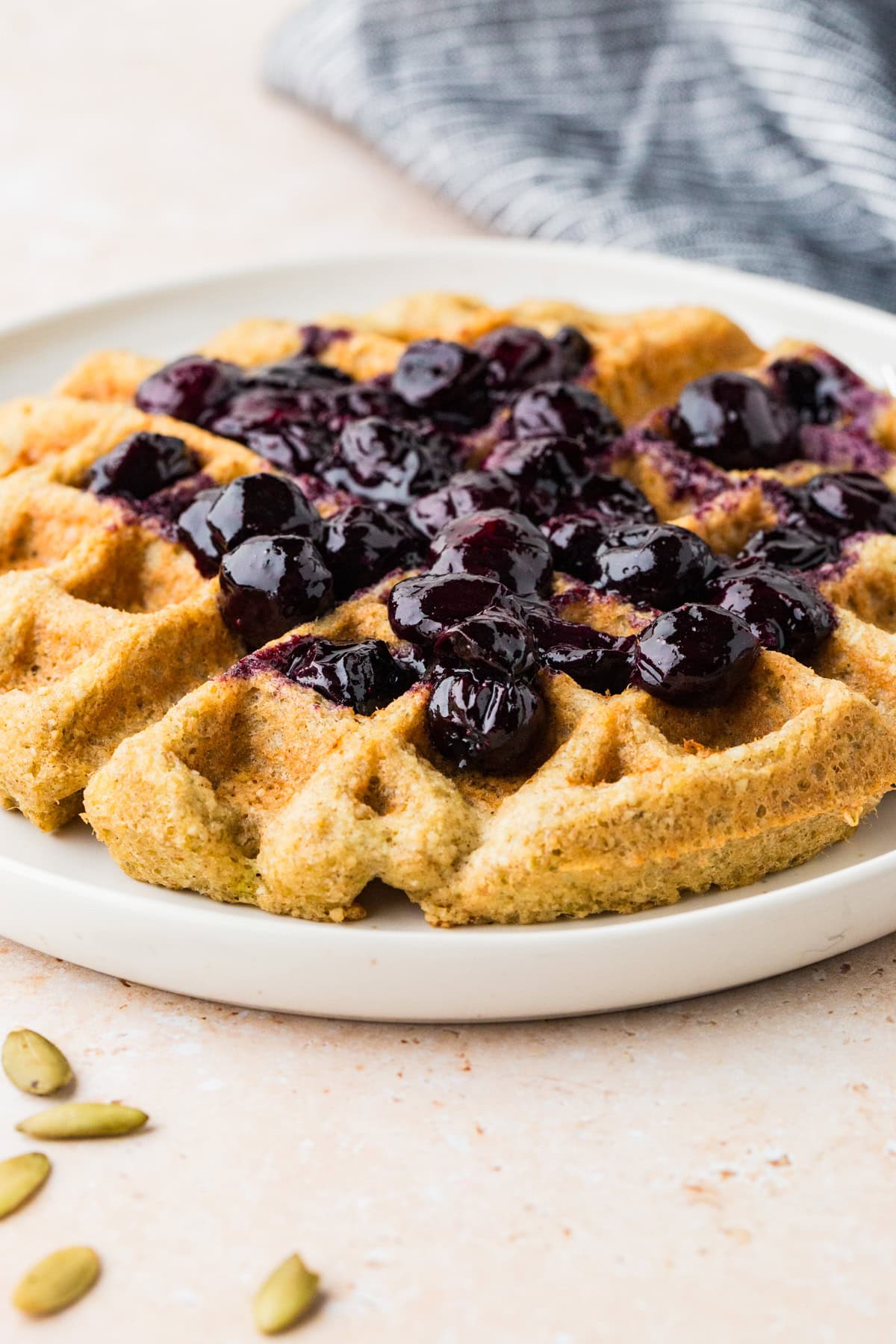 Pumpkin Seed and Almond Flour Waffles